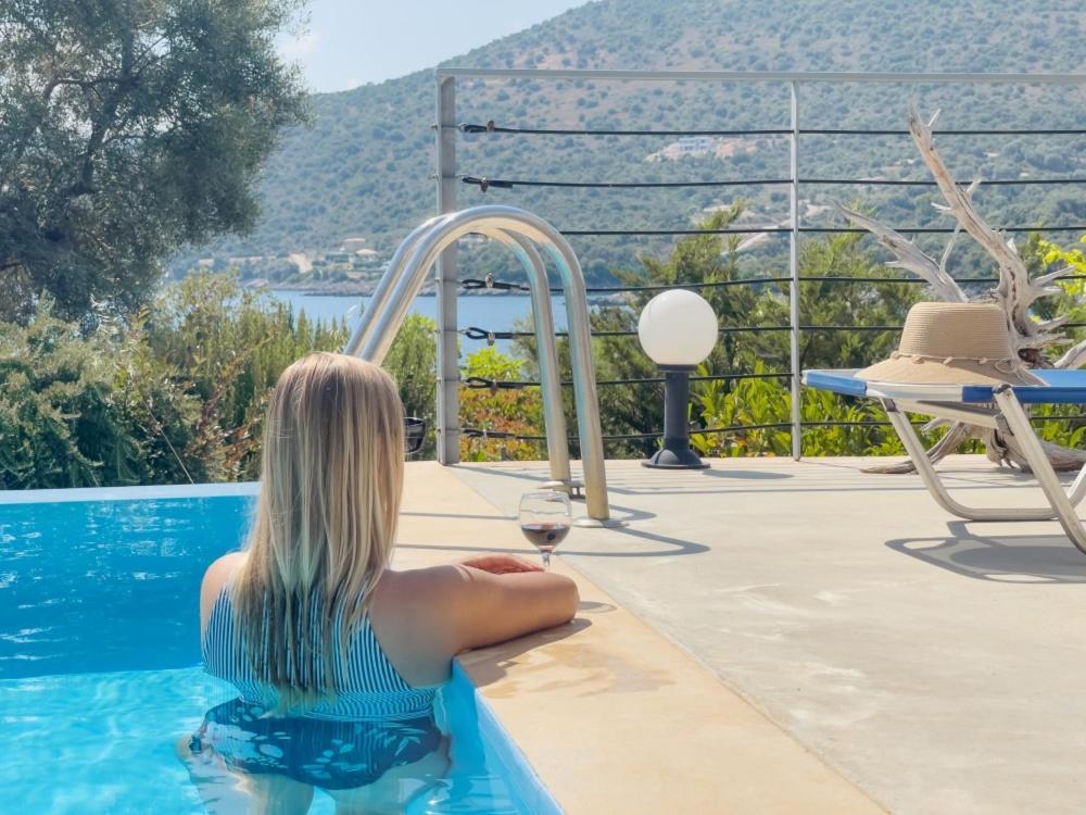Zidanos Luxurious Sea Front Villa Marandokhórion Bagian luar foto