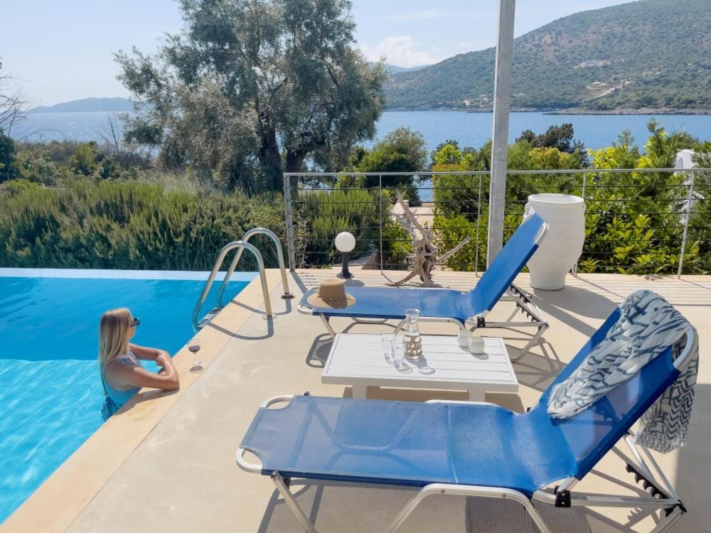Zidanos Luxurious Sea Front Villa Marandokhórion Bagian luar foto