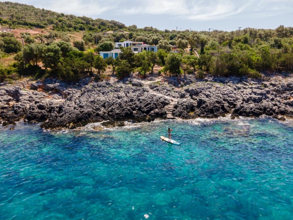 Zidanos Luxurious Sea Front Villa Marandokhórion Bagian luar foto